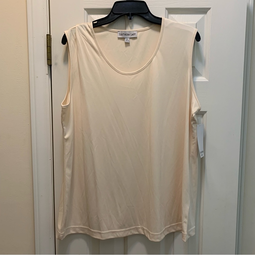 Southern Lady Ivory Tank Top